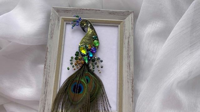 Презентация мастер класса по броши с перьями Павлин. Как сделать брошь птицу с перьями смотреть онлайн
