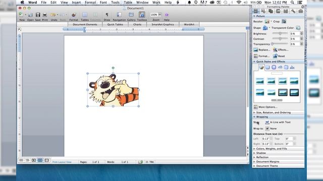 How to Move a Picture Anywhere in MS Word Mac OS X смотреть онлайн