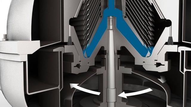 GEA Westfalia Separator - сопловый сепаратор HFC 130 - разгрузка барабана смотреть онлайн