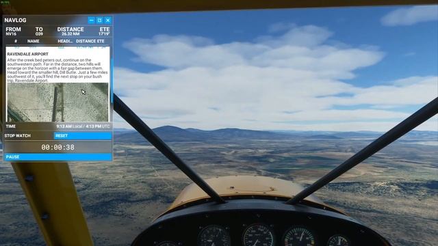 Leg 15, Lackerman Ranch to Ravendale - Nevada Bush Trip - Savage Cub - Microsoft Flight Simulator смотреть онлайн