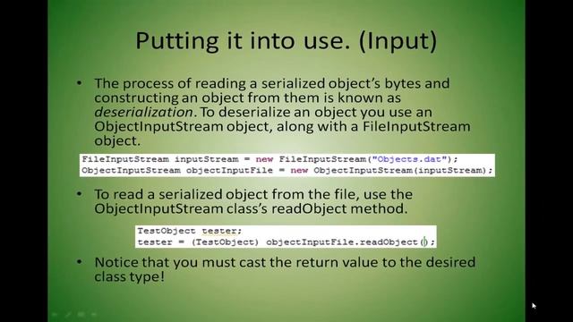 12-3 Object Serialization - Josh смотреть онлайн
