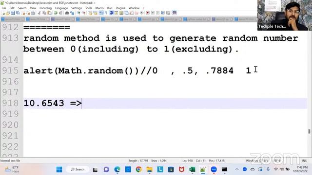 Math object and it's property and Methods, random, floor, ceil method in JavaScript, || Day 24 смотреть онлайн
