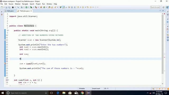 JAVA: Creating Object of a Class in Hindi смотреть онлайн