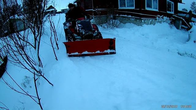 Дача, чистим снег, готовимся к новому 2019 года. смотреть онлайн