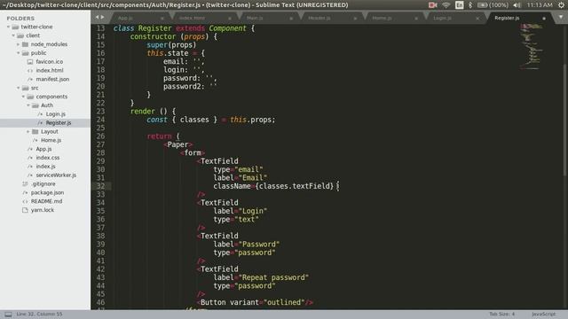 Fullstack Twitter Clone with Nodejs, Express, MongoDB, React - Part 2 смотреть онлайн