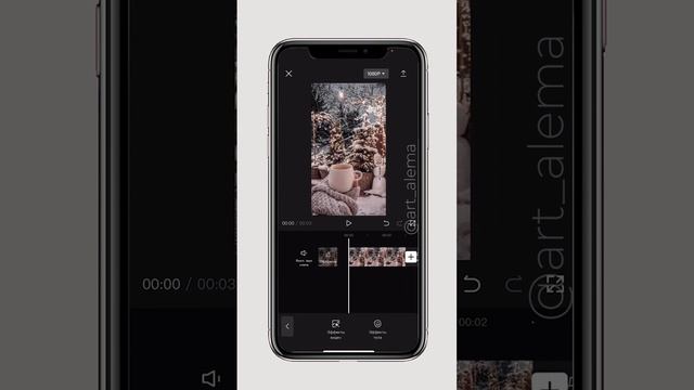 Из фото новогоднее видео с помощью CapCut смотреть онлайн