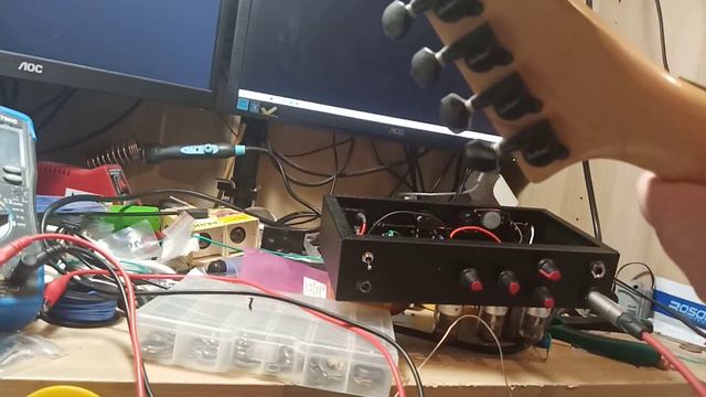 DIY Fender Deluxe 5E3. Work in progress. Output tube QQE02/5 смотреть онлайн
