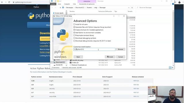 Instalar Python en Windows 10 смотреть онлайн
