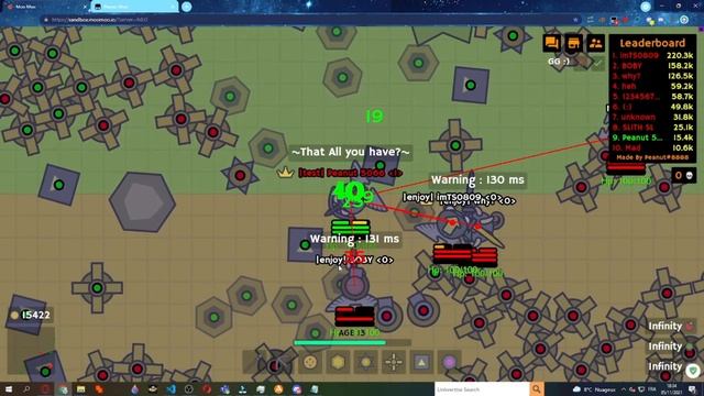 Moomoo.io PeanutMod V 3.1 Small GamePlay