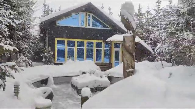 Дом ВеЖа во всей красе Переславского снегопада. смотреть онлайн