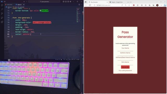 Password Generator with only HTML, CSS & JavaScript | ASMR Programming смотреть онлайн