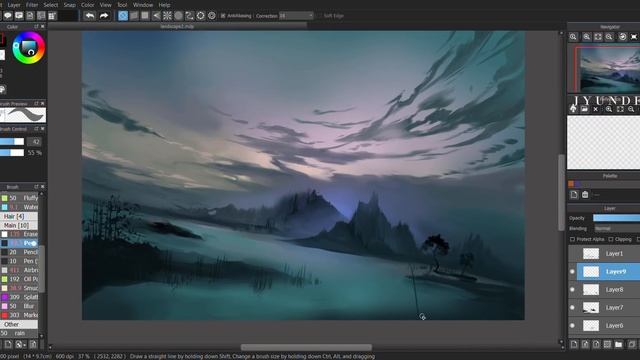 [MediBang] "Wetland" - PAINTING TIMELAPSE смотреть онлайн