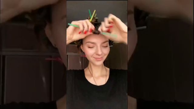 Как накрутить кудри при помощи трубочек??? смотреть онлайн