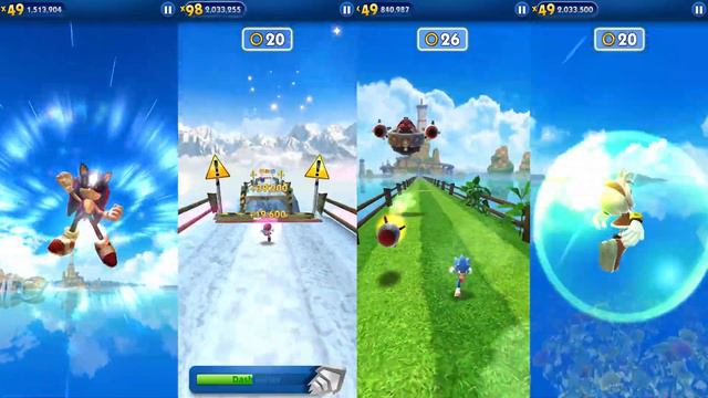 Sonic Dash - Sonic.EXE vs Amy.EXE vs Movie Sonic vs Movie Amy defeat All Bosses Zazz Eggman смотреть онлайн