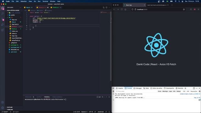ReactJS na Prática // AXIOS vs Fetch - Qual o Melhor? смотреть онлайн