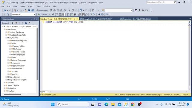 Select statement in SQL смотреть онлайн