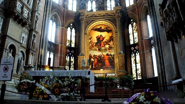 "Слово в образе" - художник Тициан_"Ассунта" - Вознесение Богоматери, "Динарий кесаря" смотреть онлайн