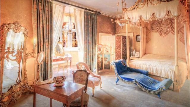 Ambience/ASMR: Princess Bedroom on Rainy Morning in Rococo Castle (18th Century), 4 Hours смотреть онлайн