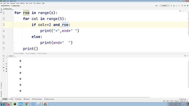 how to print pattern Y in python in hindi - Letter Y kaise banaye python me смотреть онлайн