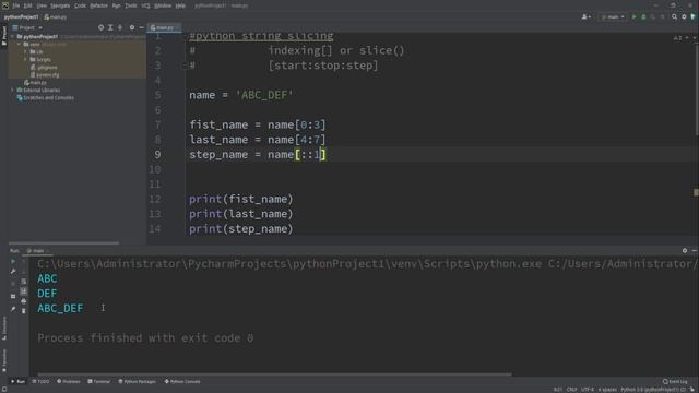 เรียน Python การแสดงค่า index index[start:stop:step] #15 смотреть онлайн
