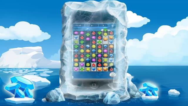Frozen Jewels Quest - Match 3 Game смотреть онлайн