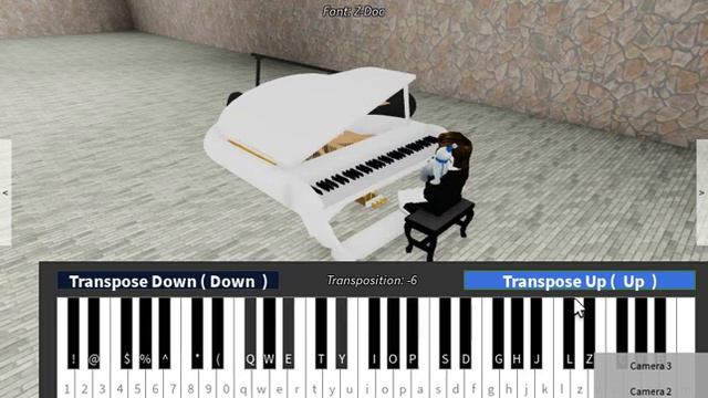 A Cruel's Angel Thesis on a Roblox Piano смотреть онлайн