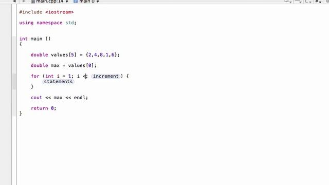 Find the max or min value in an array (C++ programming tutorial) смотреть онлайн
