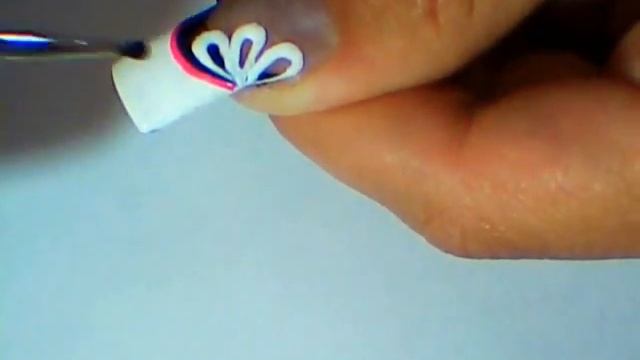 Floral Nail Art | Monochrome Flower French Using Dotting Tool! ♥ Цветочный Дизайн Ногтей Дотсом смотреть онлайн