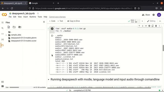 Generate text from speech with DeepSpeech смотреть онлайн