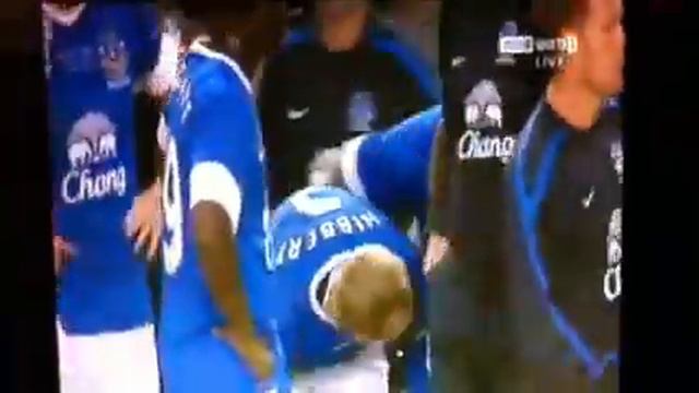 Tony Hibbert 1st ever Everton GOAL смотреть онлайн