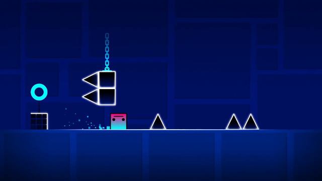 3 часть, прохожу несколько уровней в GEOMETRY DASH (ГЕОМЕТРИ ДЕШ) смотреть онлайн