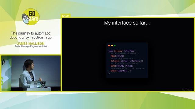 The journey to automatic dependency injection in go | James Mallison смотреть онлайн