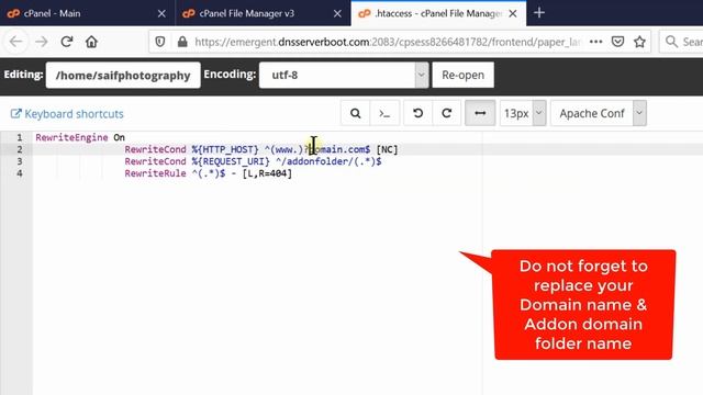 [?LIVE] How to Hide Addon domain folder view from main domain? смотреть онлайн