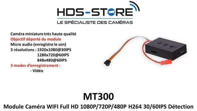 PRESENTATION MT300 MODULE CAMERA DVR WIFI DIRECT 1080P 720P 480P 30 60 FPS IPS смотреть онлайн
