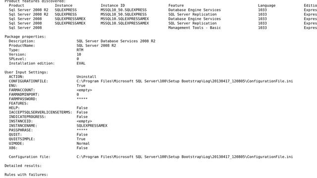 Databases: How do I remove a SQL Server 2008 instance from command prompt w/o removing the server? смотреть онлайн