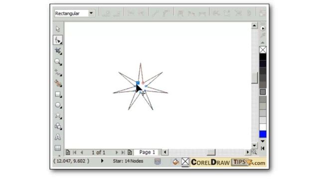 Star tool in CorelDraw смотреть онлайн