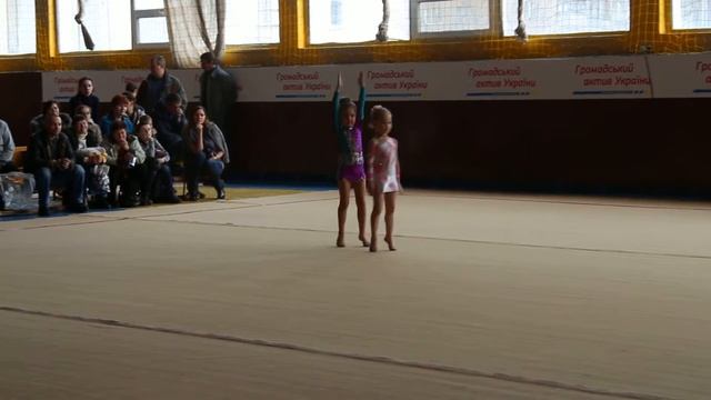 Соревнование Худ.Гимн. 2015 г. Чернигов Вераника заняла 1-е место. смотреть онлайн