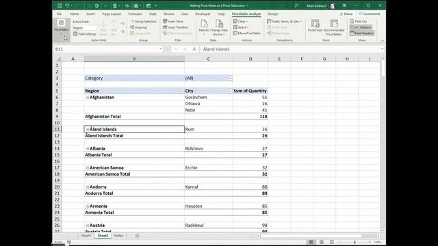 Storing Notes alongside Pivot Tables in Excel Version 8, Faster, Smarter, Simplier смотреть онлайн