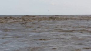 Река Вулан (Архипо-Осиповка) вливается в Чёрное море после ливня 14 июня 2014