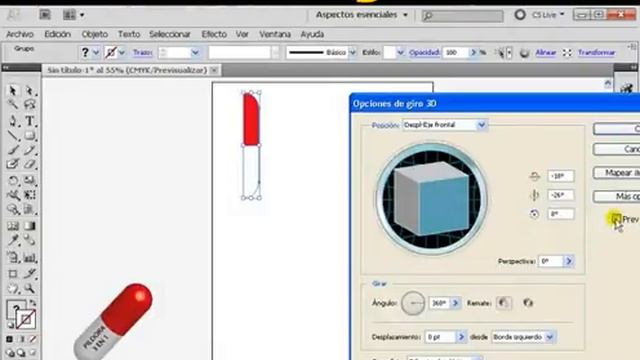 Curso de Illustrator cs5 - Ejercicio 17 - Pildora 3D смотреть онлайн
