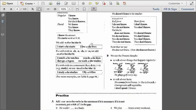 Unit 3: Present Simple (1) ( I know, I don't know) (Part 1) смотреть онлайн