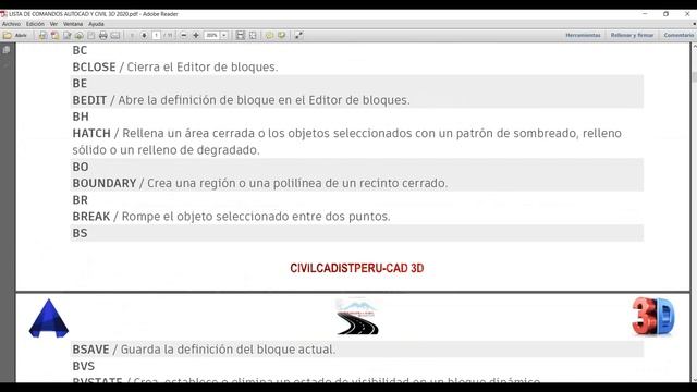 TODO LOS COMANDOS DE AUTOCAD Y CIVIL 3D 2020 100% смотреть онлайн