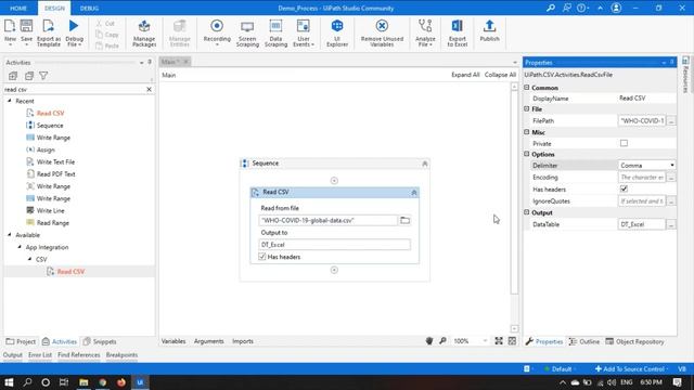 RPA - UiPath - Convert CSV to Excel (xls) смотреть онлайн