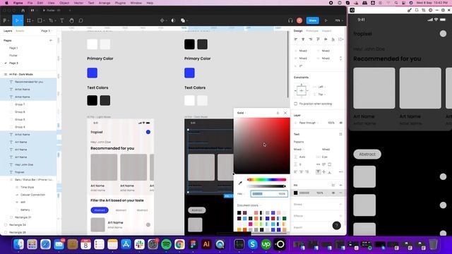 Art App Screen - Dark & Light App Figma - UI Design - Speed design - Figma to Flutter - Part 1 смотреть онлайн