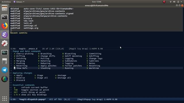 emacs :set up config 07 (magit) смотреть онлайн