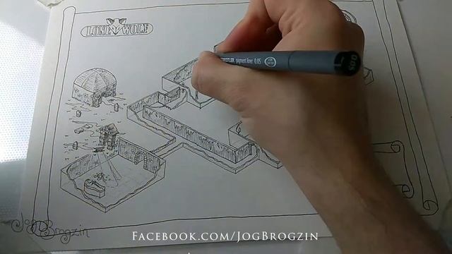Graveyard of the Ancients (map of a dungeon in Lone Wolf Book 1) смотреть онлайн