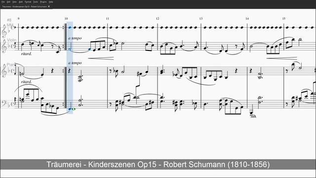 Träumerei - Schumann - Level 0 Violin + Piano Accompany смотреть онлайн