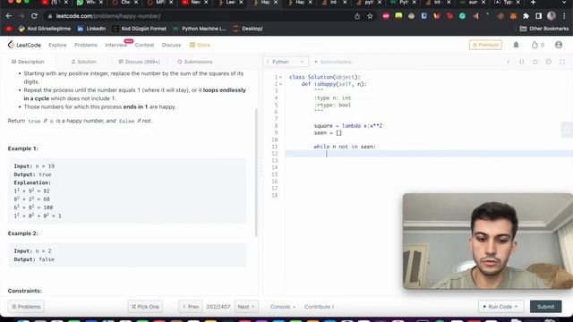 2 - Leetcode - Python - 202.Happy Number смотреть онлайн
