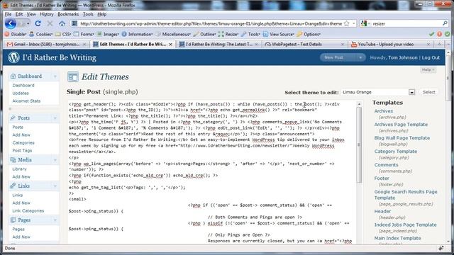 WordPress Tip: Adding an Edit Link for Each Post смотреть онлайн