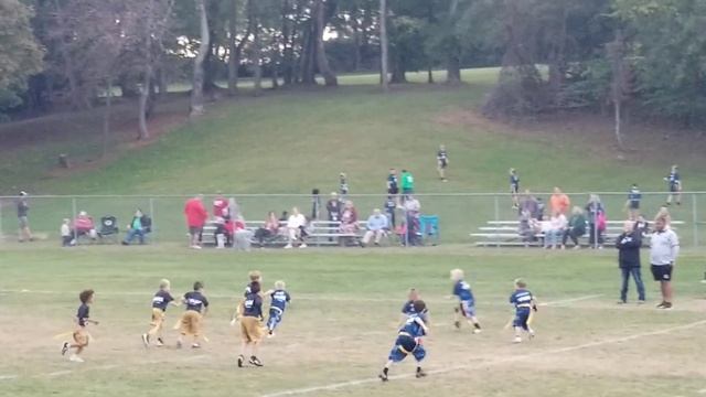 Scoreboard with final score and the last play. смотреть онлайн
